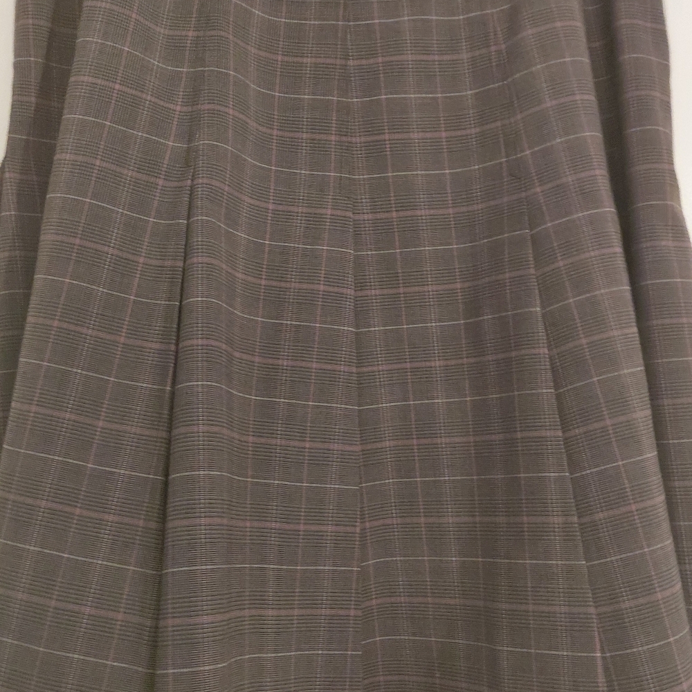 Vintage Plaid A-Line Skirt Grandmacore - Picture 5 of 14